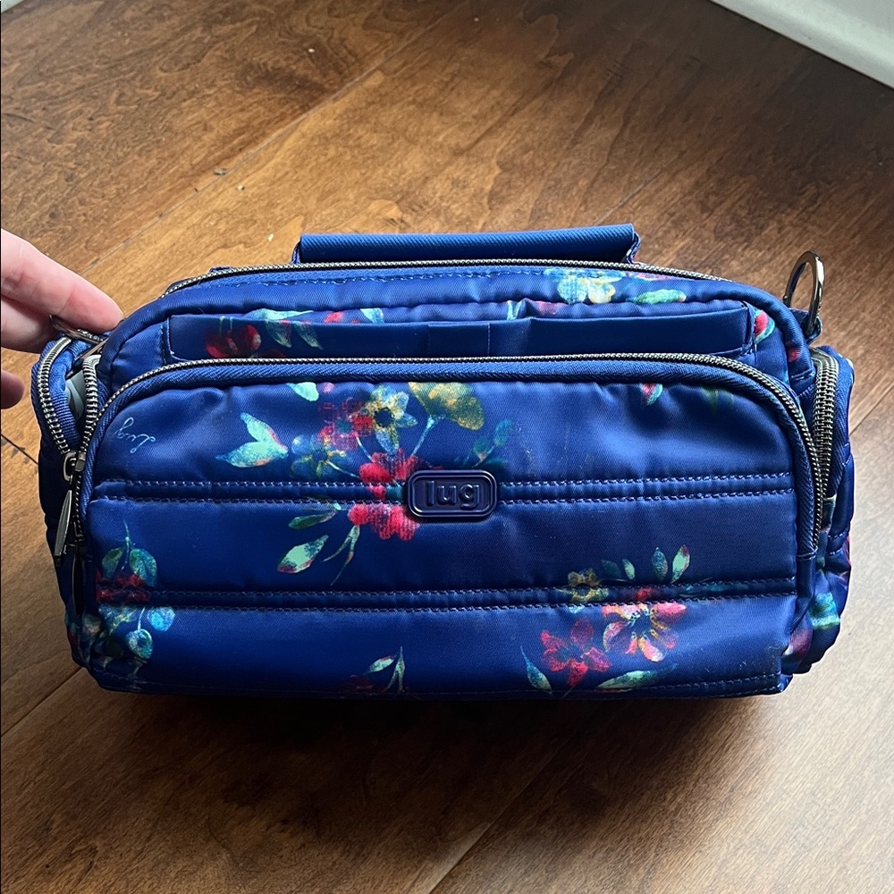 Lug Bouquet Blue Trolley Crossbody